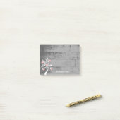 Roze Valentijn Harten - Aangepaste notities Post-it® Notes (Op bureau)