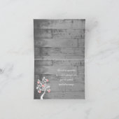 Roze Valentijn Harten Boom Hartelijk dank Kaart (Binnen)