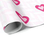 ROZE VALENTIJN HARTEN CADEAUPAPIER (Rol Hoek)