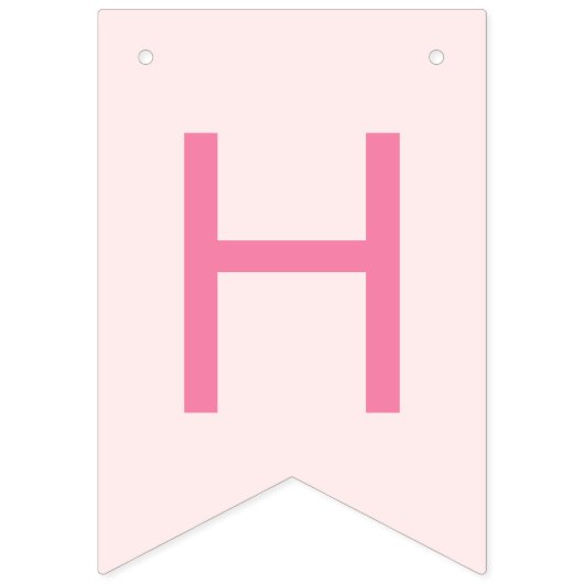 Roze Valentijn Harten Verjaardagsfeestdecor Vlaggetjes (Tweede vlag)