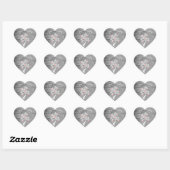 Roze Valentijn Hearts Tree Sticker (Vel)