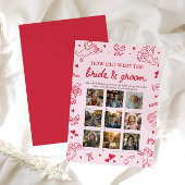 Roze Valentijn Hoe oud waren de bruid en bruidegom Kaart