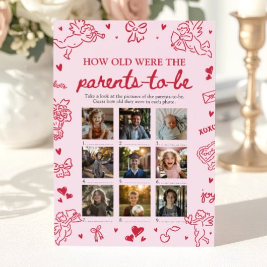 Roze Valentijn Hoe Oud Waren De Ouders Spel Kaart