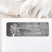 Roze Valentijn Hoorten het Etiket van het Adres va (Insitu)