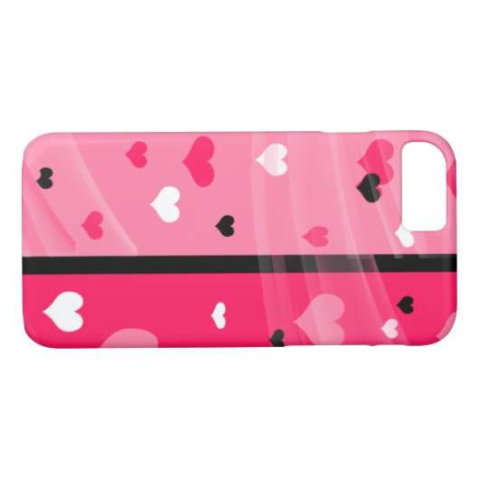 Roze Valentijn iPhone Case (Achterkant (Horizontaal))