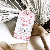 Roze Valentijn meisje kleine schat lieve baby show Cadeaulabel