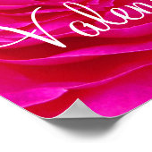 Roze Valentijn Poster (Hoek)