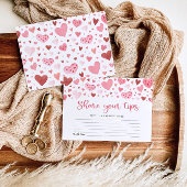 Roze Valentijn Tips voor Ouders Baby shower Game Informatiekaartje