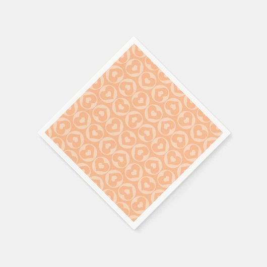 Roze Valentijn van het Heart Love Pattern Servet (Hoek)