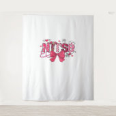 Roze Valentijn Verpleegster, Valentijn Coquette Bo Wandkleed (Voorkant)