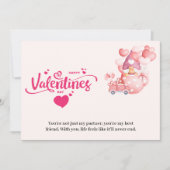 Roze Valentijnkaart Feestdagenkaart (Voorkant)