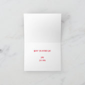 Roze Valentijnkaart van de katten Kaart (Binnen)