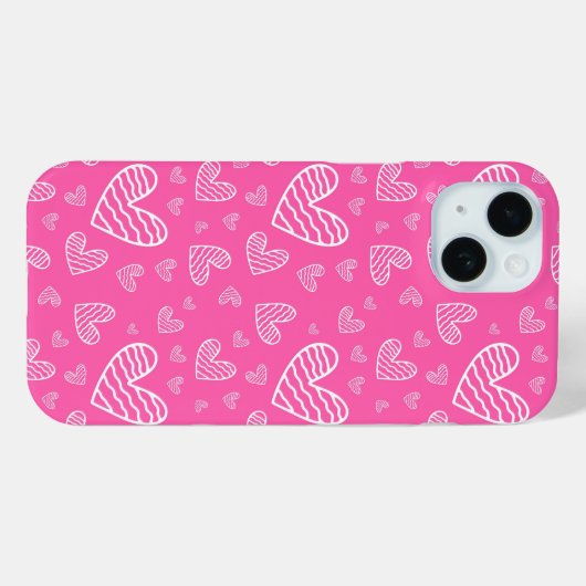 Roze Valentijns Case-Mate iPhone Case (Achterkant (horizontaal))