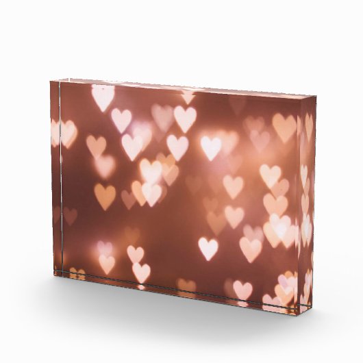 ROZE VALENTIJN'S DAG HARTEN FOTOBLOKKEN (Rechts)