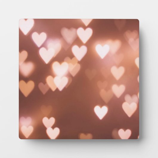 ROZE VALENTIJN'S DAG HARTEN FOTOPLAAT (Voorkant)