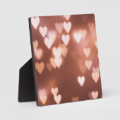 ROZE VALENTIJN'S DAG HARTEN FOTOPLAAT (Voorkant)