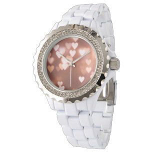 ROZE VALENTIJN'S DAG HARTEN HORLOGE