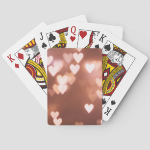ROZE VALENTIJN'S DAG HARTEN POKERKAARTEN
