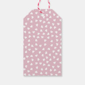 Roze Valentijns Thema Hartballonnen en Auto Cadeaulabel (Achterkant)