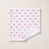 Roze Valentijnsdag Collectie Bad Handdoek (Wasdoekje)