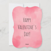 Roze Valentijnsdag Cupid Tennis Player Feestdagenkaart (Achterkant)