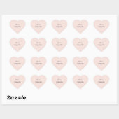 Roze Valentijnsdag Hart Sticker (Vel)