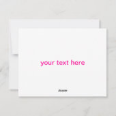 Roze Valentijnsdag heks Feestdagenkaart (Achterkant)