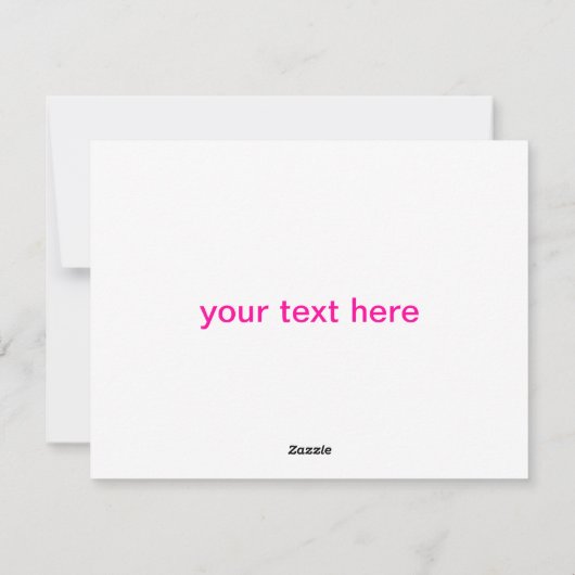 Roze Valentijnsdag heks Feestdagenkaart (Achterkant)