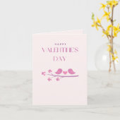 Roze Valentijnsdag-kaart Kaart (Gele Bloem)