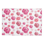 Roze Valentijnsdag Kussensloop (Achterkant-Links)