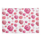 Roze Valentijnsdag Kussensloop (Achterkant-Rechts)