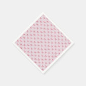 roze Valentijnsdag met boogpatroon Servet (Hoek)