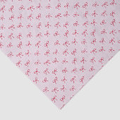 roze Valentijnsdag met boogpatroon Tissuepapier (Detail)