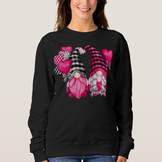 Roze Valentijnsdag Motif met hartballon Trui (Voorkant)