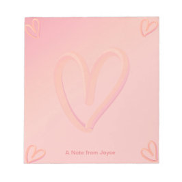  roze Valentijnsdag Notitieblok