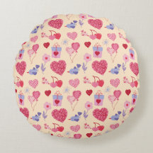 Roze Valentijnsdag-patroon met pictogrammen