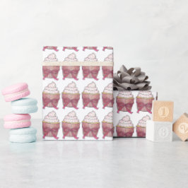 Roze Valentijnsdag van Cupcake Cokke Wedding Cadeaupapier