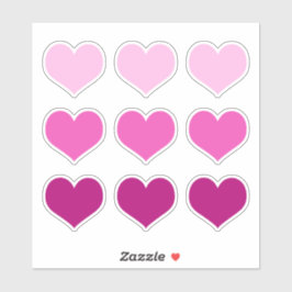 Roze Valentijnsdag van de Romance van de Harten va Sticker