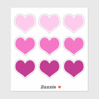 Roze Valentijnsdag van de Romance van de Harten va Sticker
