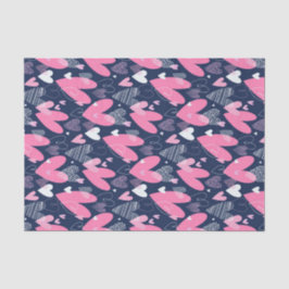 Roze Valentijnsdag voor hardeschets Tissuepapier