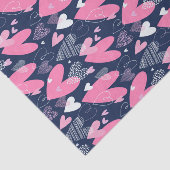 Roze Valentijnsdag voor hardeschets Tissuepapier (Detail)