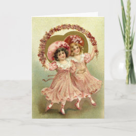 Roze Valentijnsdag Vriendschap Feestdagen Kaart