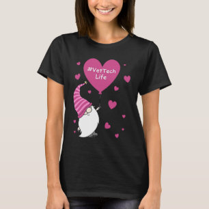 Roze Valentijnse ballon voor het Wapenhart Vet Tec T-shirt