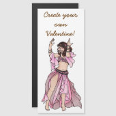 Roze Valentijnse Belly Dancer (Voorkant / Achterkant)