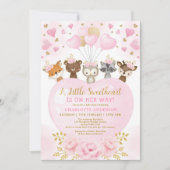 Roze Valentijnse gouden baby's Lieverd als baby-sc Kaart (Voorkant)