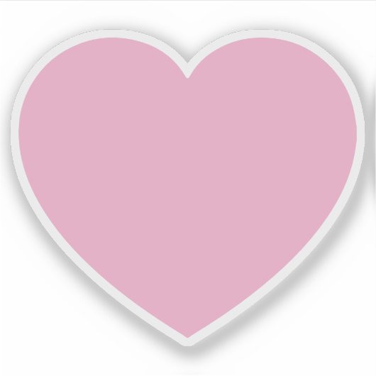Roze Valentijnse  Hart Sticker (Voorkant)