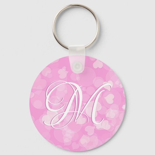 Roze Valentijnse hartencadeau. Tekst Sleutelhanger (Voorkant)