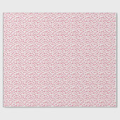 Roze Valentijnshart Cadeaupapier (Vlak)