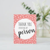 Roze Valentijnskaart Feestdagenkaart (Staand voorkant)