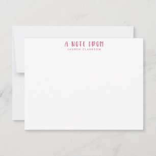 Roze Valentijnskaart Kaart